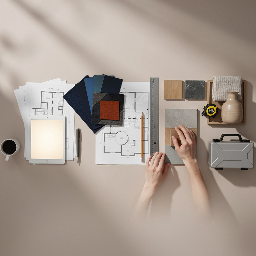 Kaizo Design Studio professional interior design process showing modern residential room design